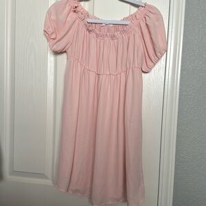 Mini Chiffon off the shoulder dress